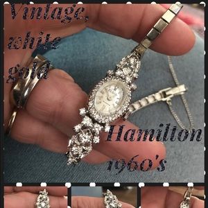 Hamilton Ladies White gold  14 kt Hamilton watch